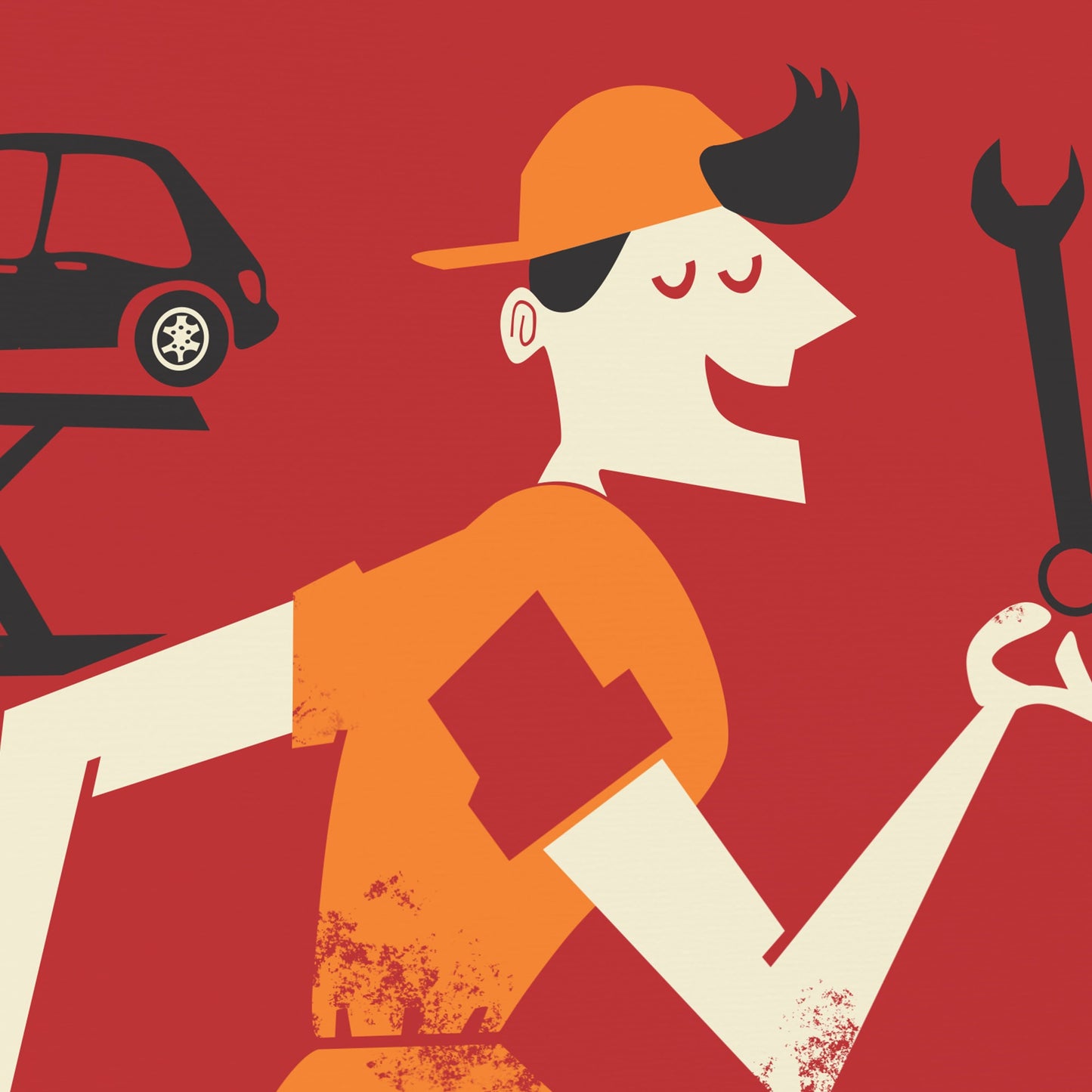Mechanic Car Guy Poster, Father's Day Birthday Gift From Wife, Handyman Mechanic, Garage Car Lover