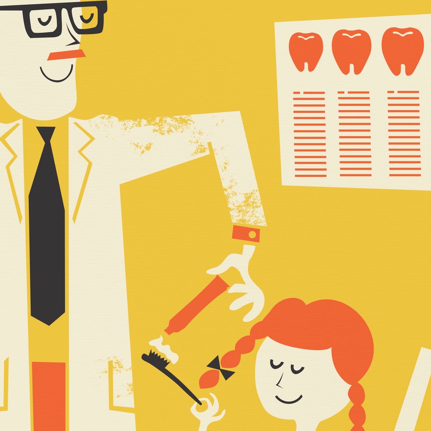 Set Of Two Original Dentist Posters, Mid 50s Classic, Gifts Dental Student