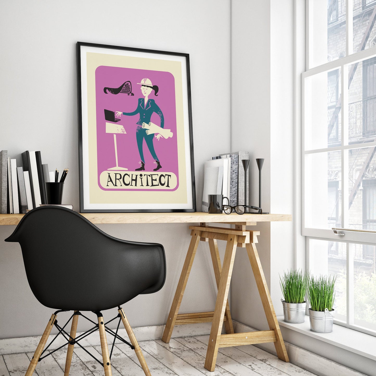 Architecture Poster, Building Designer Presents, Birthday Teacher Student