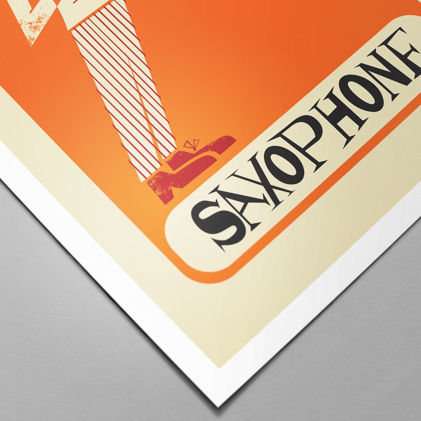 Saxophone Print, Jazz Player Vintage Poster, Music Gift Birthday Boyfriend Rock