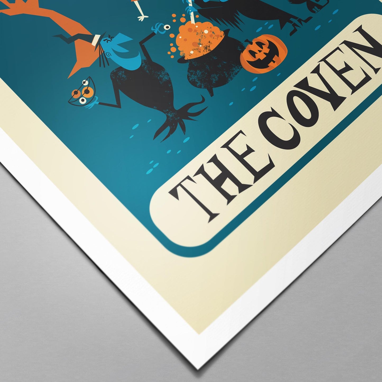 Coven Print, Halloween Witch Wall Art, Dark Academia, Gothic Victorian, Whimsical Wicca Artwork