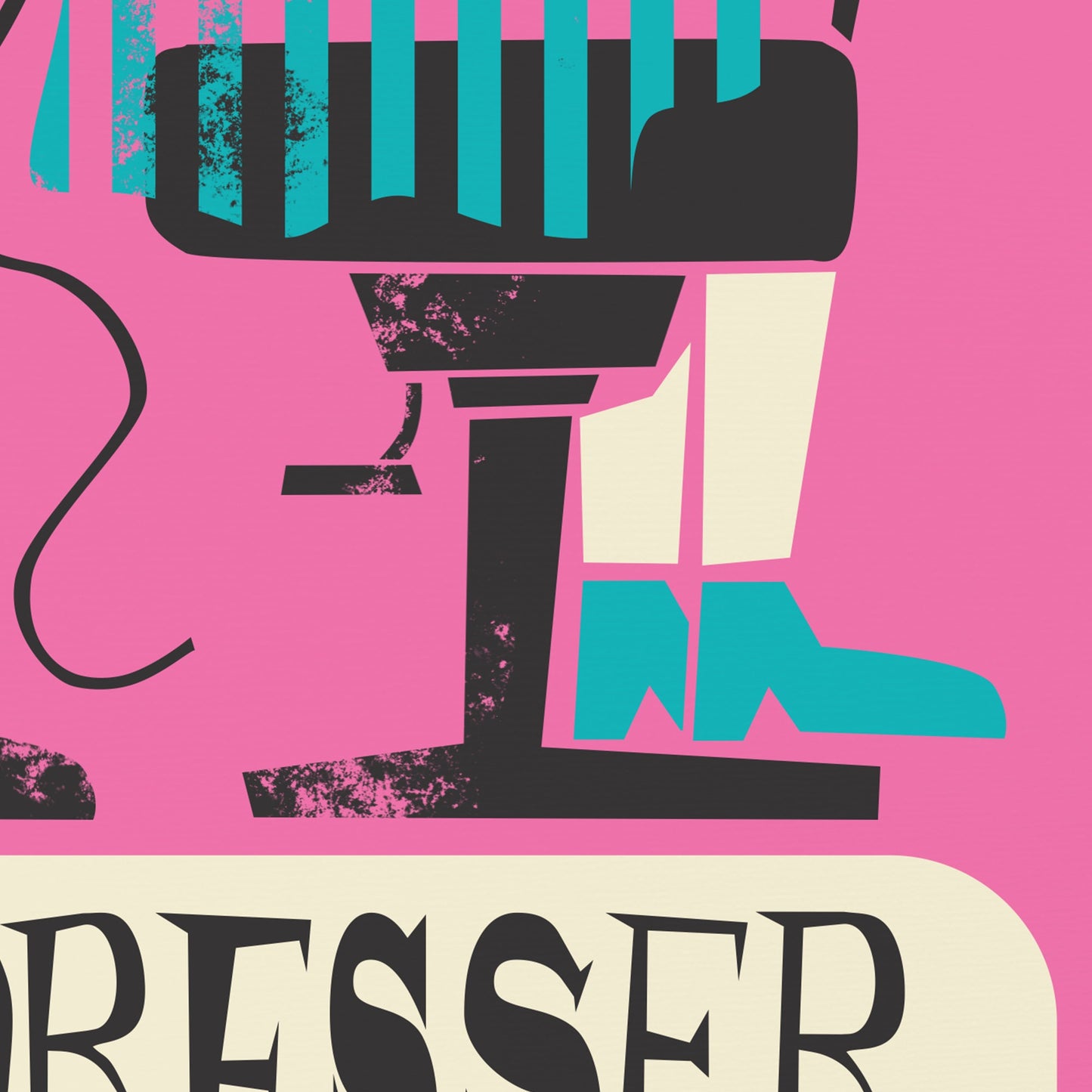 Print Gift For Male Hairdresser, Personalized Hair Stylist Barber Gift Poster, Retro Beauty Parlour