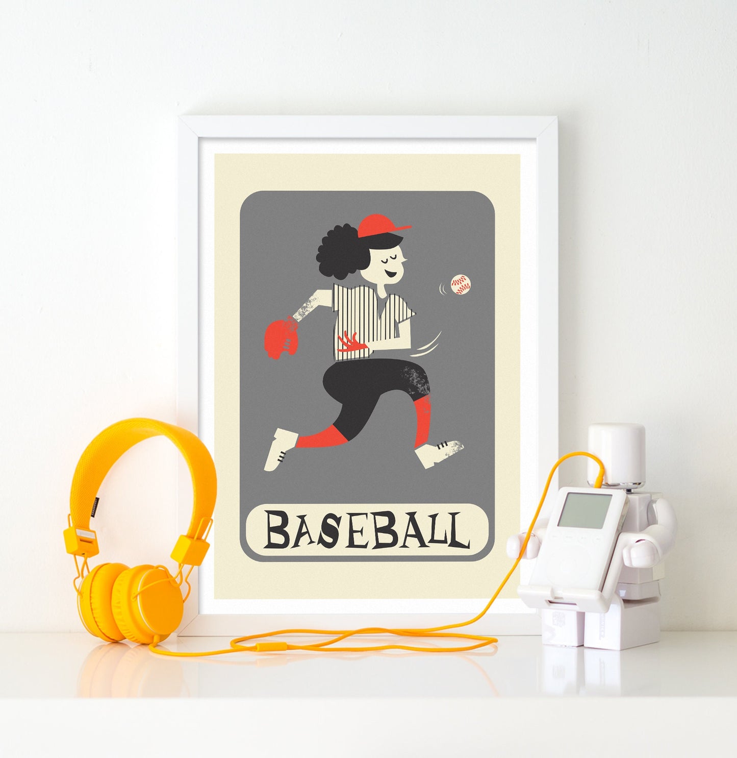 Women's Baseball Team Set Of Three Posters, Gift For Sport Lovers