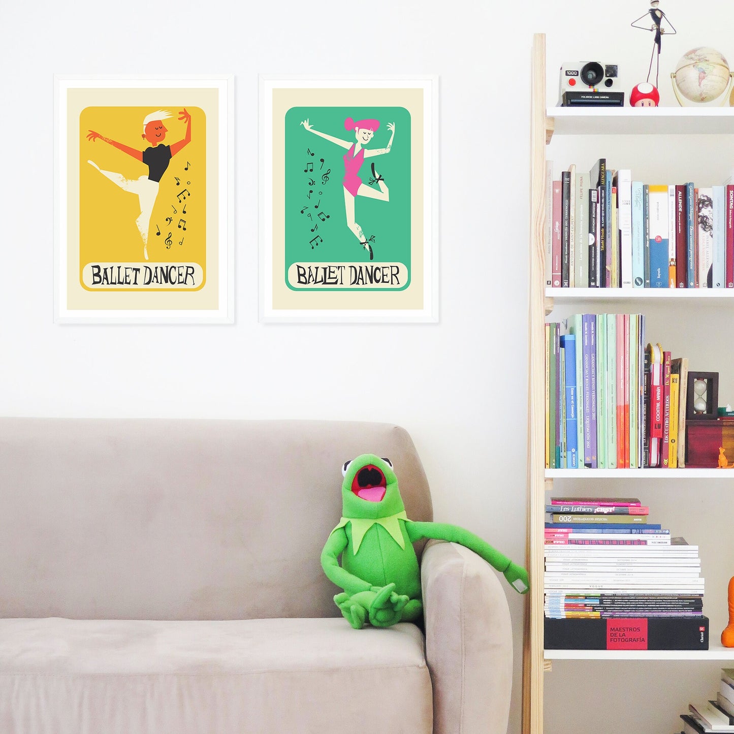 Custom Personalised Set Of Two Dancer Prints, Ballet Lover, Dance Teacher Gift